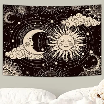 Mystic Sun and Moon Tapestry - Aesthetic Bedroom Decor