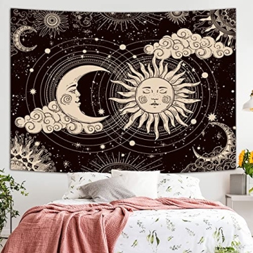 Mystic Sun and Moon Tapestry - Aesthetic Bedroom Decor