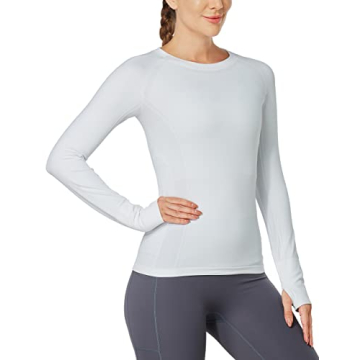 MathCat Seamless Long Sleeve Yoga Tops for Women