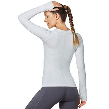 MathCat Seamless Long Sleeve Yoga Tops for Women