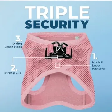 Voyager Step-in Air All Weather Mesh Harness and Reflective Dog 5 ft Leash Combo with Neoprene Handl...