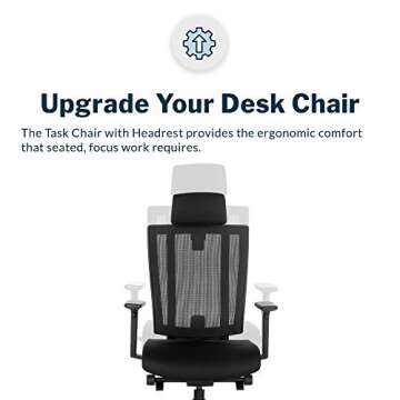 Ergonomic Vari Task Chair with Adjustable Height & Headrest