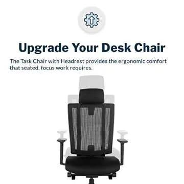 Ergonomic Vari Task Chair with Adjustable Height & Headrest