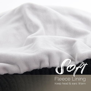 FURTALK Fleece Lined Knit Beanie for Women