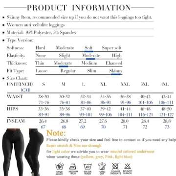 JGS1996 Womens Hidden Scrunch Butt Lifting Workout Leggings High Waist Tummy Control Booty Lift Gym Yoga Pants Tights