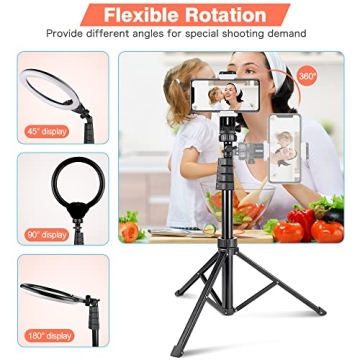 Aureday 12” LED Ring Light for Streamers and Creators