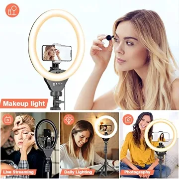 Aureday 12” LED Ring Light for Streamers and Creators