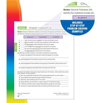 Spectrum Grade 8 Language Arts Workbook, Ages 13-14, Parts of Speech, Vocabulary, Writing Practice, Sentence Building Skills, and Grammar Workbook, 8th Grade Language Arts Workbook for Teens