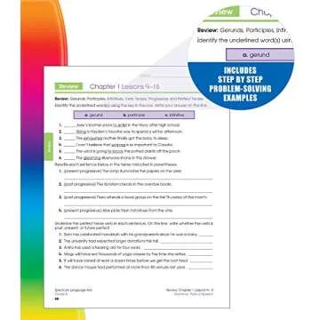 Spectrum Grade 8 Language Arts Workbook, Ages 13-14, Parts of Speech, Vocabulary, Writing Practice, Sentence Building Skills, and Grammar Workbook, 8th Grade Language Arts Workbook for Teens