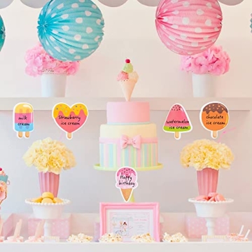 Xqumoi 30 Pack Ice Cream Sticky Notes for Kids and Parties