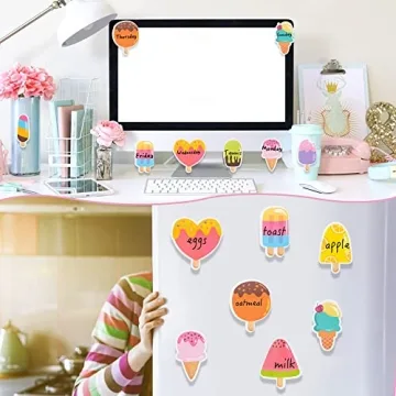 Xqumoi 30 Pack Ice Cream Sticky Notes for Kids and Parties