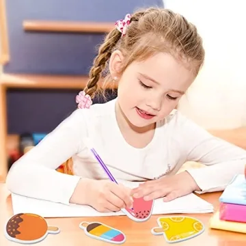 Xqumoi 30 Pack Ice Cream Sticky Notes for Kids and Parties