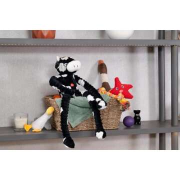 Dog Toy Basket, Seagrass Boned Shaped Pet Organizer And Storage, Toy Box for Cats, (17x13" Seagrass)