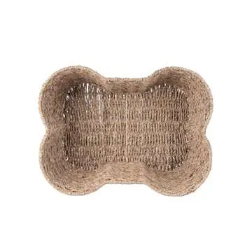 Stylish Bone-Shaped Dog Toy Basket for Pets