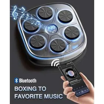 ROIPXM Music Boxing Machine for Adults, Boxing Machine Wall Mounted Music with Gloves, Boxing Music ...