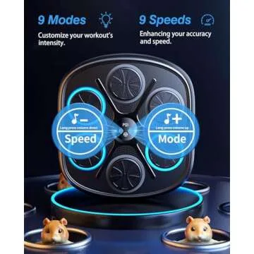 ROIPXM Music Boxing Machine for Adults, Boxing Machine Wall Mounted Music with Gloves, Boxing Music Workout Machine for Home, Indoor and Gym