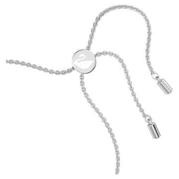 Swarovski Una Angelic Bracelet, with Pink and Clear Crystals, Rhodium Plated Chain and Bolo Style Adjustable Closure, an Amazon Exclusive