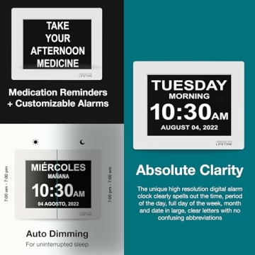 Buy American Lifetime Dementia Clock - Large Display for Seniors