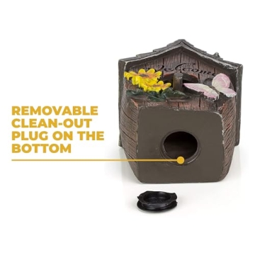 Dawhud Direct Hand-Painted Hanging Bird House for Outdoors