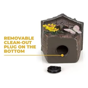 Dawhud Direct Hand-Painted Hanging Bird House for Outdoors