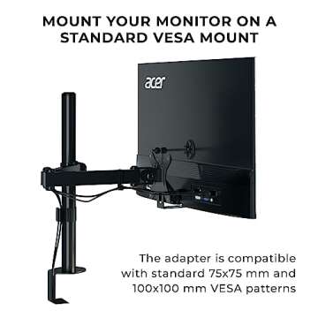 HumanCentric VESA Mount Adapter Bracket, VESA Adapter Compatible with Acer Monitor R240HY bidx, R221...