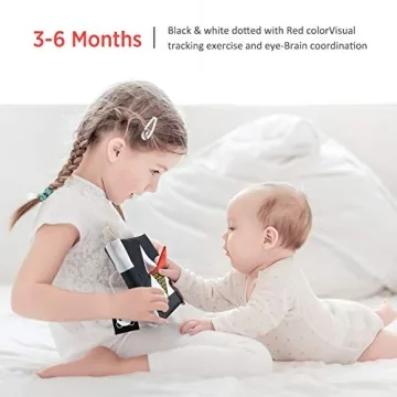 beiens Baby High Contrast Cloth Book Early Learning Toy