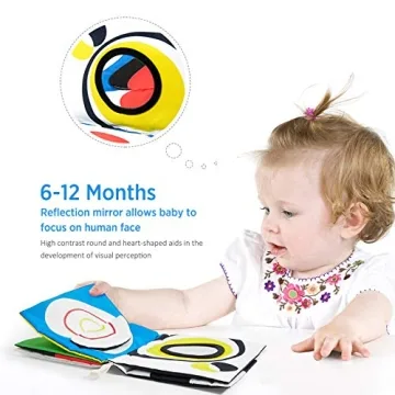 beiens Baby High Contrast Cloth Book Early Learning Toy