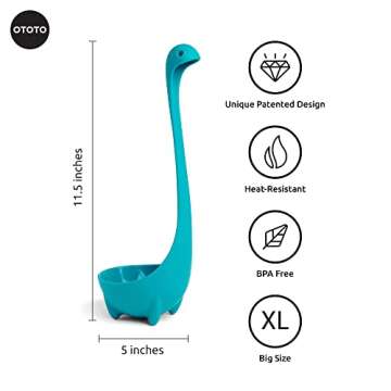 OTOTO The Original Nessie Ladle - Soup Ladle, Funny Kitchen Gadgets, Loch Ness design, Cooking Gifts...