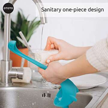 OTOTO The Original Nessie Ladle - Soup Ladle, Funny Kitchen Gadgets, Loch Ness design, Cooking Gifts for Mom - Cute and Practical Kitchen Utensils - Unique Gifts for Women
