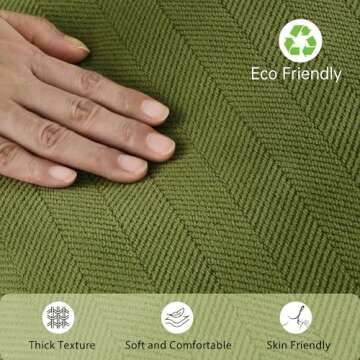 ZWJD Olive Green Pillow Covers 18x18 Set of 2 Chenille Throw Pillow Covers with Elegant Design Soft and Luxurious Decorative Throw Pillows for Couch, Bed, and Home Decor