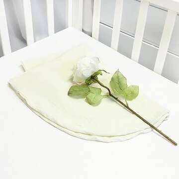 Hooyax Muslin Baby Lounger Cover, 100% Cotton Durable Newborn Lounger Cover, Soft and Breathable Infant Lounger Cover for Boys Girls, Covers Only (Yellow)