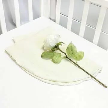 Hooyax Muslin Baby Lounger Cover, 100% Cotton Durable Newborn Lounger Cover, Soft and Breathable Infant Lounger Cover for Boys Girls, Covers Only (Yellow)