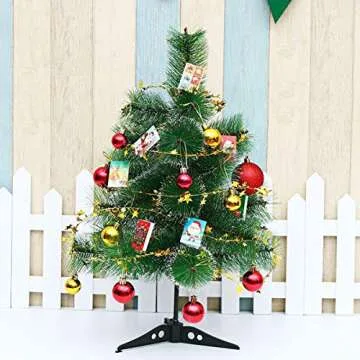 CCINEE 75 Feet Star Tinsel Garlands with Wire, Christmas Star Wire Garland Decorations for Xmas Tree Home Wedding Birtahday Party Festive Ornament, Golden, 3 Pack