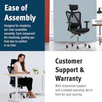 Ergonomic Office Chair with Adjustable Lumbar Support