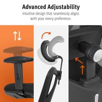 Ergonomic Office Chair with Adjustable Lumbar Support