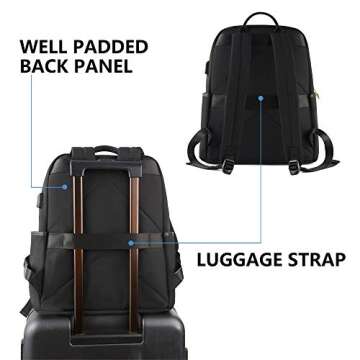 KROSER Lightweight Water-Repellent Laptop Backpack