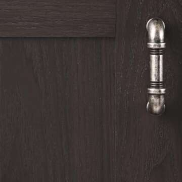 Hickory Hardware 1 Pack Solid Core Kitchen Cabinet Pulls, Luxury Cabinet Handles, Hardware for Doors & Dresser Drawers, 3 Inch Hole Center, Black Nickel Vibed, Pipeline Collection