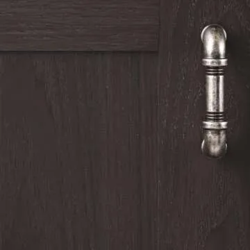 Hickory Hardware 1 Pack Solid Core Kitchen Cabinet Pulls, Luxury Cabinet Handles, Hardware for Doors & Dresser Drawers, 3 Inch Hole Center, Black Nickel Vibed, Pipeline Collection