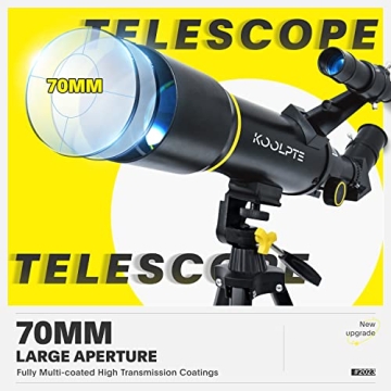 70mm Telescope for Kids & Adults with Phone Adapter