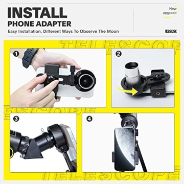 70mm Telescope for Kids & Adults with Phone Adapter