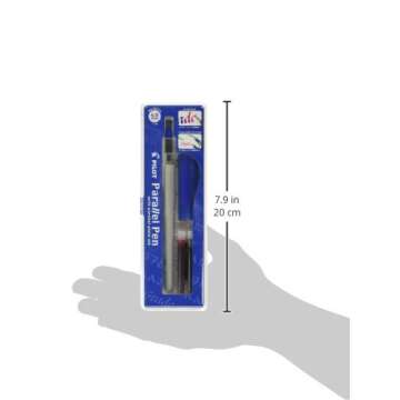 PILOT Parallel Calligraphy Pen Set, 1.5 mm, 2.4 mm, 3.8 mm and 6 mm with Bonus Ink Cartridge (P9005SET)