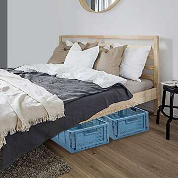 Jocabo 4-Pack Stackable Collapsible Storage Helpers