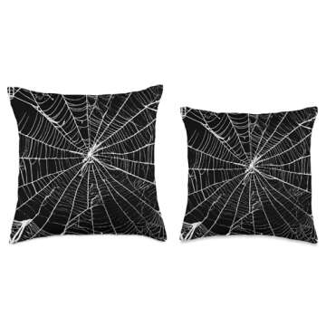 Gothic SpiderWeb String Throw Pillow for Unique Decor