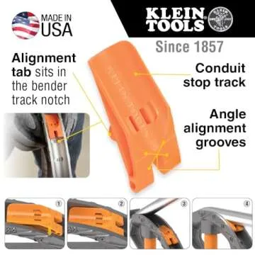 Klein Aluminum Conduit Bender with Angle Setter Technology