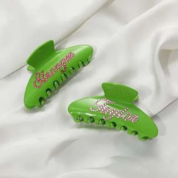 Customizable Acrylic Hair Claw Clips for Women - 4 Inch