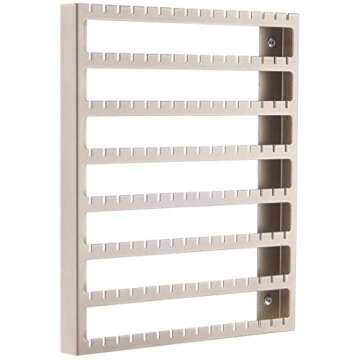 Angelynn's Wall Mounted Earring Holder Organizer for Post Stud Dangle Earrings, Hanging Closet Jewel...