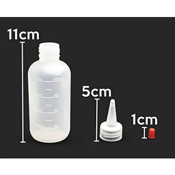 Bastex 4 Ounce Squeeze Bottles - Versatile For All Uses