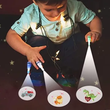 Finger Lights Valentine Cards for Kids - 28Pcs Set
