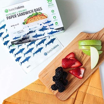 Lunchskins Sealable Eco-Friendly Sandwich Bags - 50 Count