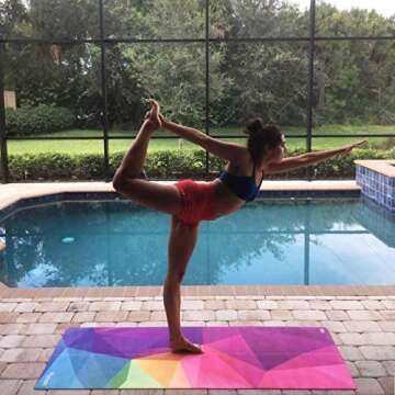 Plyopic. All In One Yoga Mat | Luxury Sweat-Grip Mat/Towel Combo | Eco-Friendly Natural Rubber | Ideal for Yoga, Pilates, Bikram, Hot Yoga, Workout and Exercise